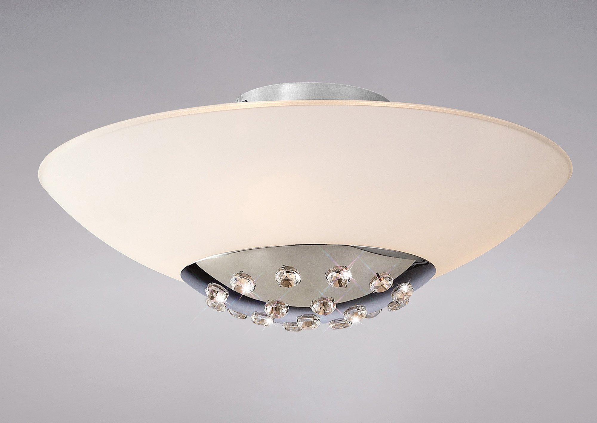 Amada Crystal Ceiling Lights Diyas Flush Crystal Fittings